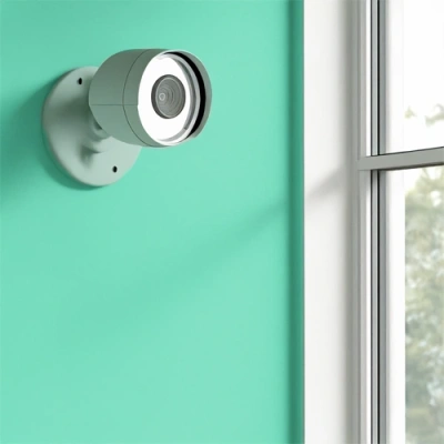 Syracuse vivint camera facing a window